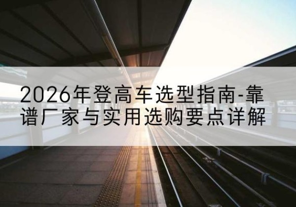 镇坪登高车厂家推荐-2026年登高车选型指南-靠谱厂家与实用选购要点详解